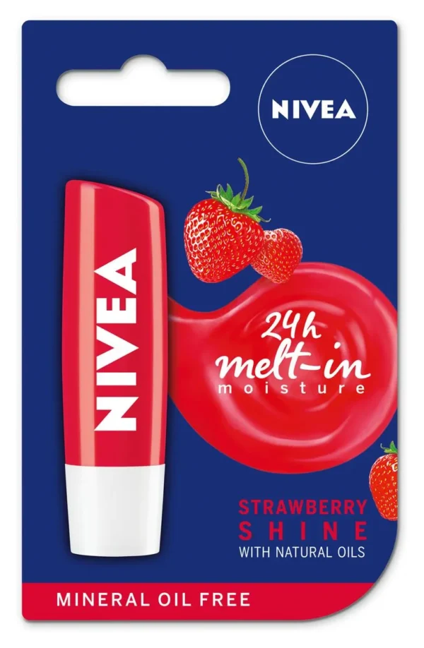 Nivea Lipbalm Strawberry 4.8/5.5Ml