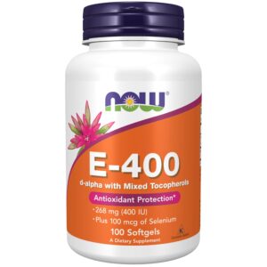 Now Vitamin E 400Iu Natural Caps 100's