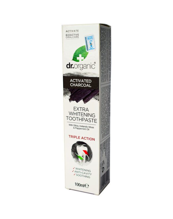 Dr Organic Charcoal Toothpaste 100Ml