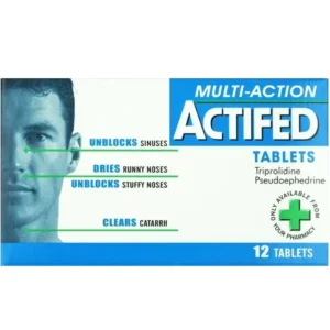 Actifed Multi-Action Tablets 12's