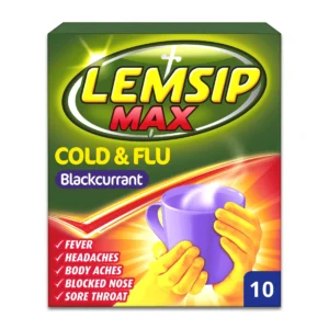 Lemsip Max Cold & Flu B/Currant Sachets 10's