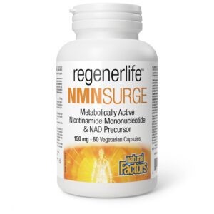 Natural Factors Regenerlife NMNSURGE, 150 mg, 60 vegetarian capsules