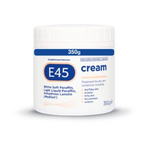 E45 Dermatological Moisturising Cream Jar, 350g