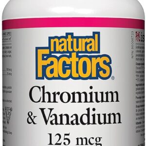 Natural Factors Chrom/Vanadium 125Mcg 90Caps