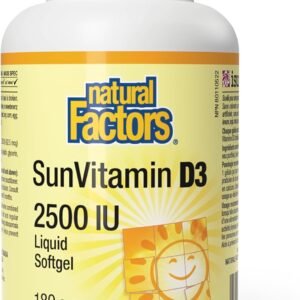 Natural Factors Vitamin D3 2500Iu 180Caps