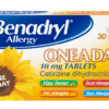 Benadryl Allergy One A Day 10Mg Tablets 30'S