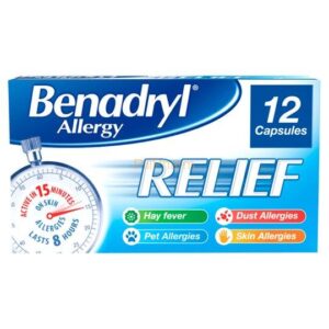 Benadryl Allergy Relief Capsules 12's
